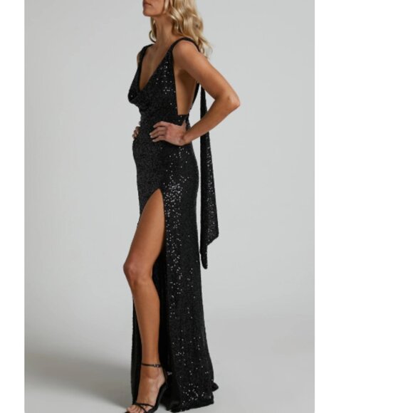Showpo Maxi Dress - Cowl Neck Backless Dress - Picture 4 of 4